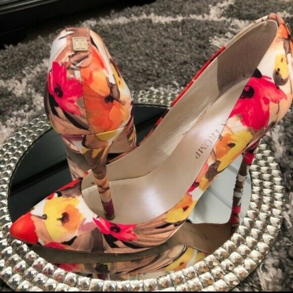Floral pump's/ heels